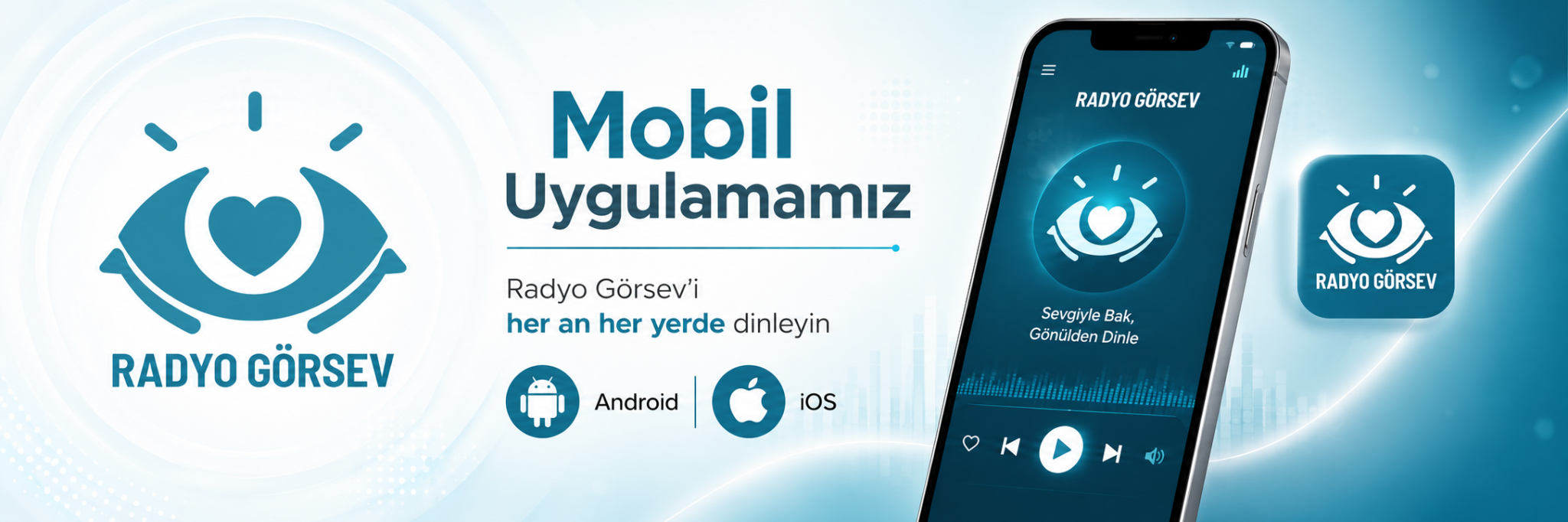 Radyo Görsev Mobil Uygulama Bannerı